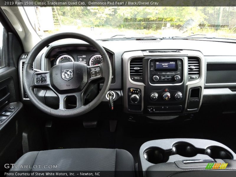 Delmonico Red Pearl / Black/Diesel Gray 2019 Ram 1500 Classic Tradesman Quad Cab