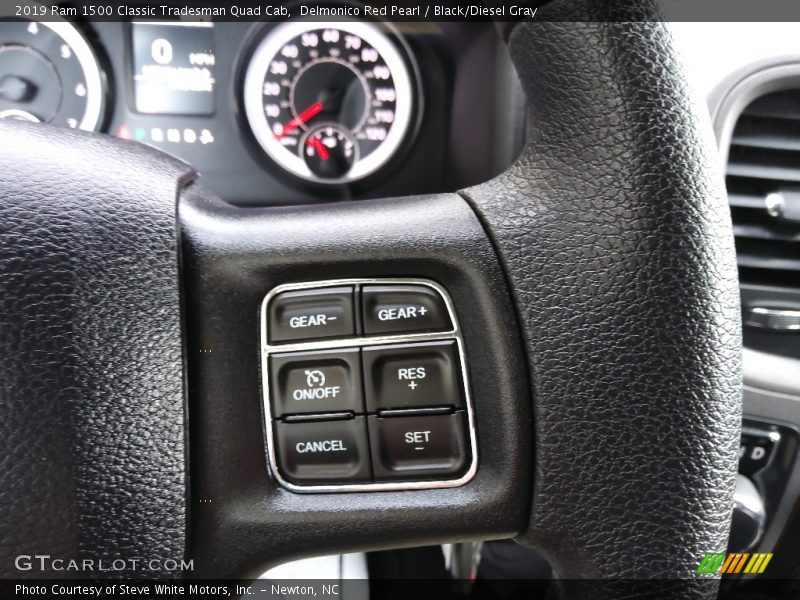 Delmonico Red Pearl / Black/Diesel Gray 2019 Ram 1500 Classic Tradesman Quad Cab