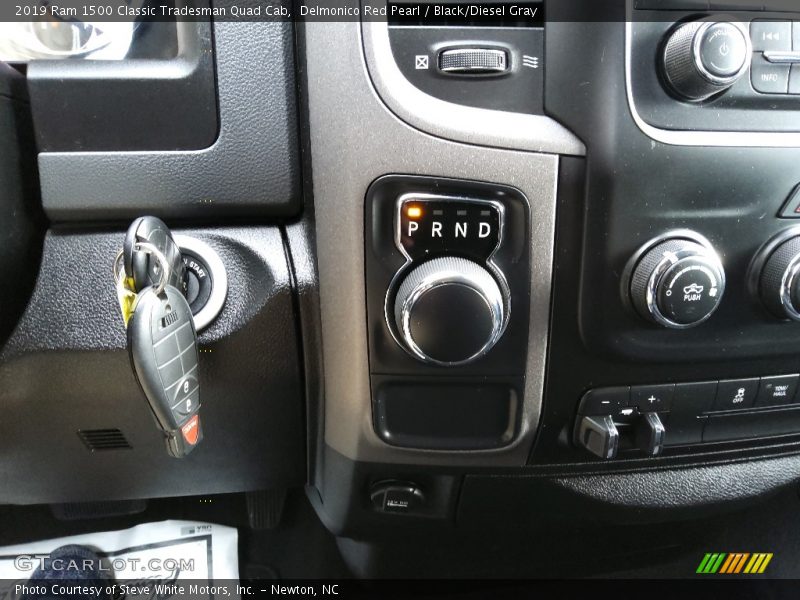 Delmonico Red Pearl / Black/Diesel Gray 2019 Ram 1500 Classic Tradesman Quad Cab