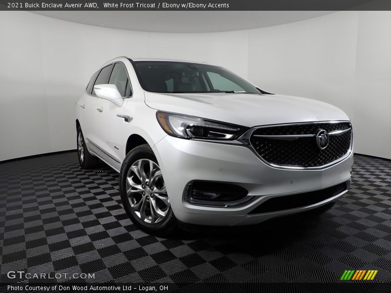 White Frost Tricoat / Ebony w/Ebony Accents 2021 Buick Enclave Avenir AWD