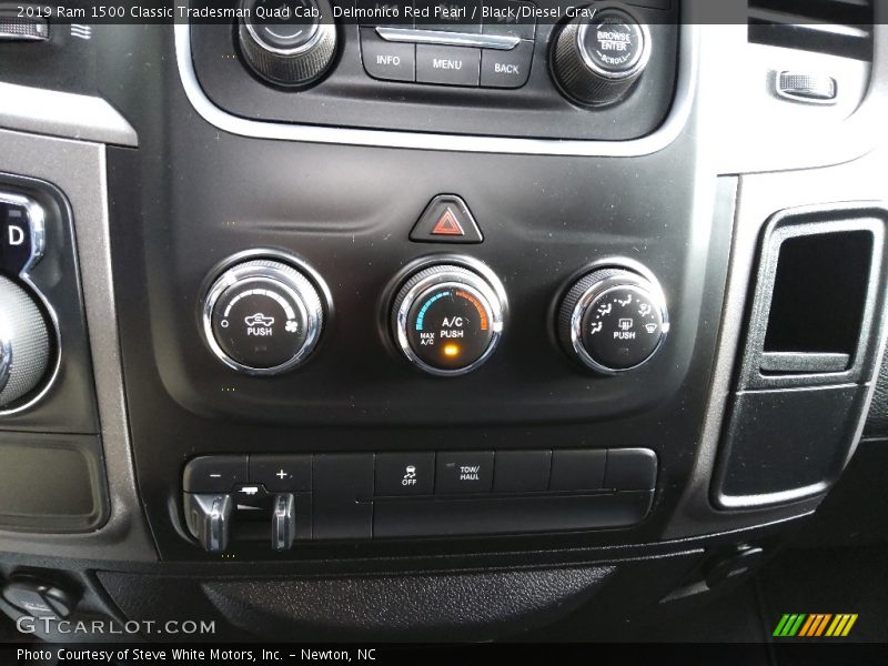 Delmonico Red Pearl / Black/Diesel Gray 2019 Ram 1500 Classic Tradesman Quad Cab