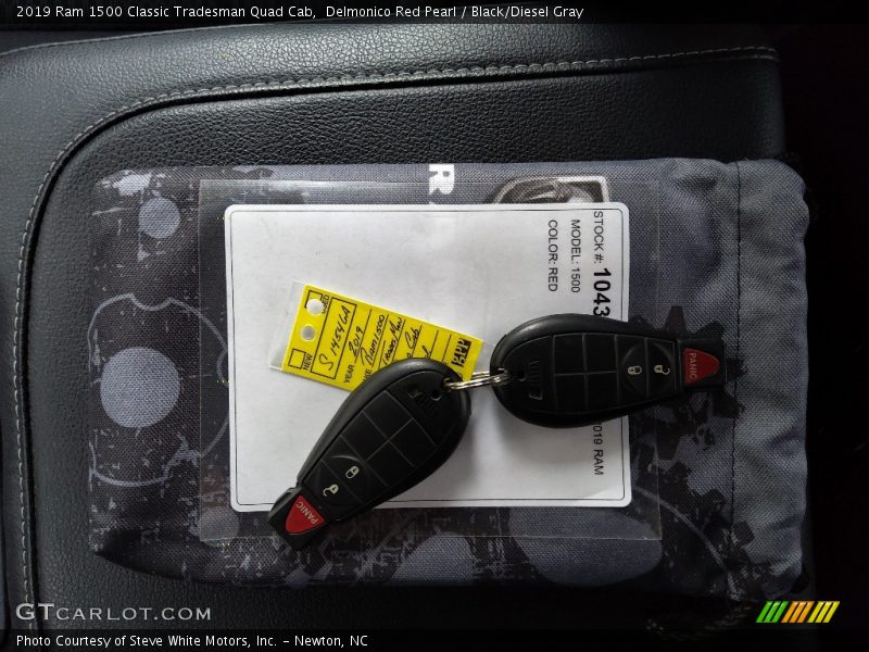 Delmonico Red Pearl / Black/Diesel Gray 2019 Ram 1500 Classic Tradesman Quad Cab