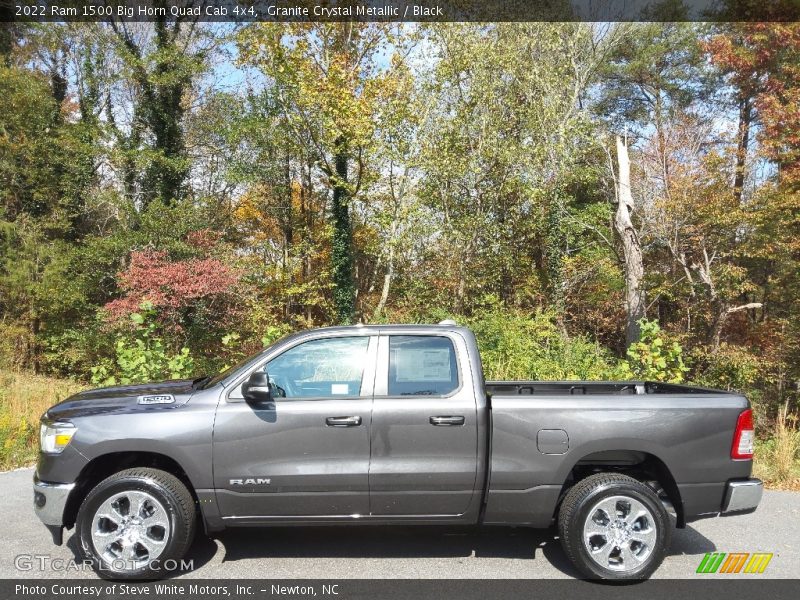 Granite Crystal Metallic / Black 2022 Ram 1500 Big Horn Quad Cab 4x4