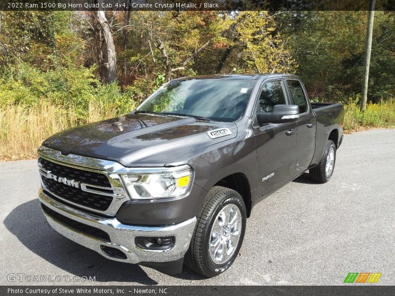 Granite Crystal Metallic / Black 2022 Ram 1500 Big Horn Quad Cab 4x4