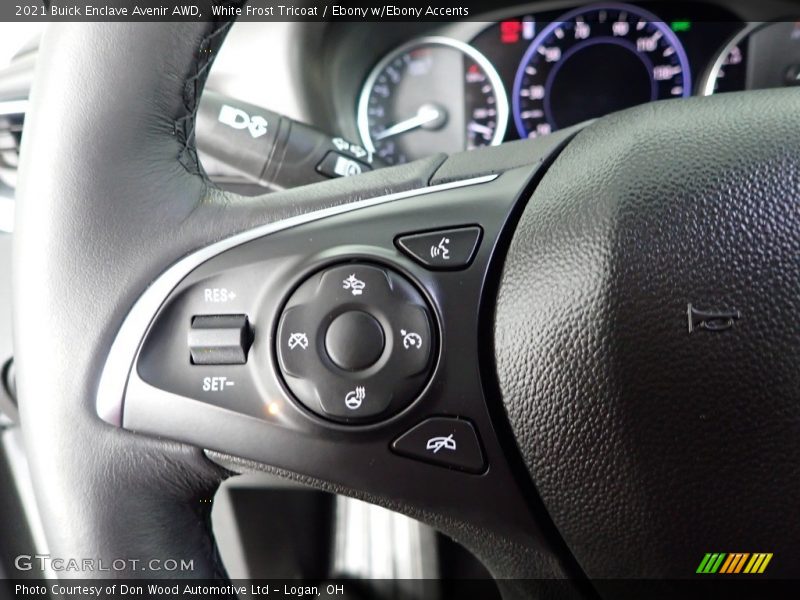 White Frost Tricoat / Ebony w/Ebony Accents 2021 Buick Enclave Avenir AWD