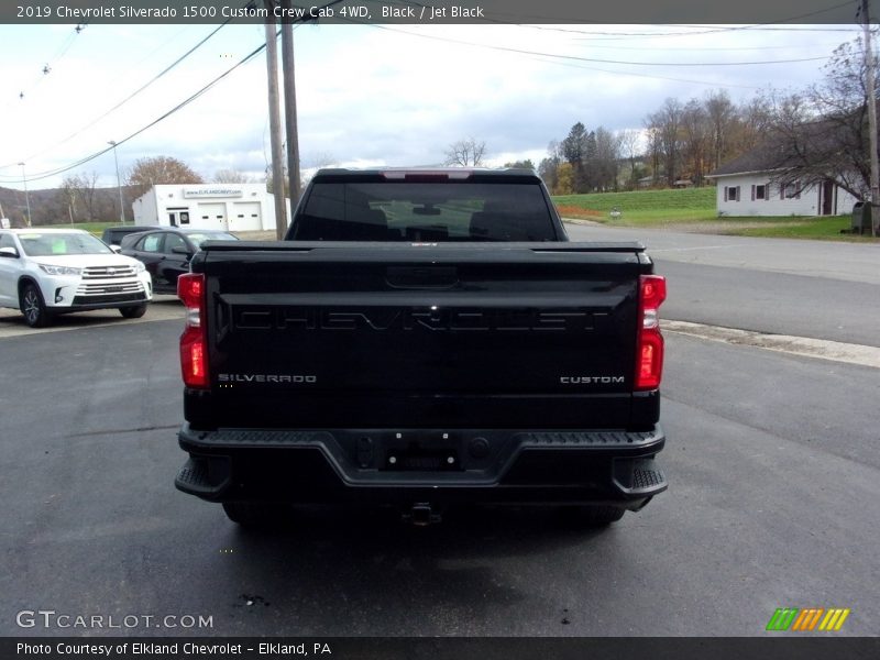 Black / Jet Black 2019 Chevrolet Silverado 1500 Custom Crew Cab 4WD