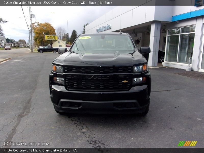 Black / Jet Black 2019 Chevrolet Silverado 1500 Custom Crew Cab 4WD