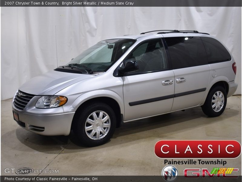Bright Silver Metallic / Medium Slate Gray 2007 Chrysler Town & Country
