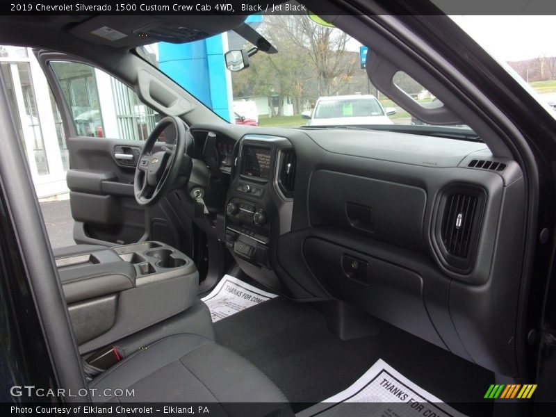 Black / Jet Black 2019 Chevrolet Silverado 1500 Custom Crew Cab 4WD