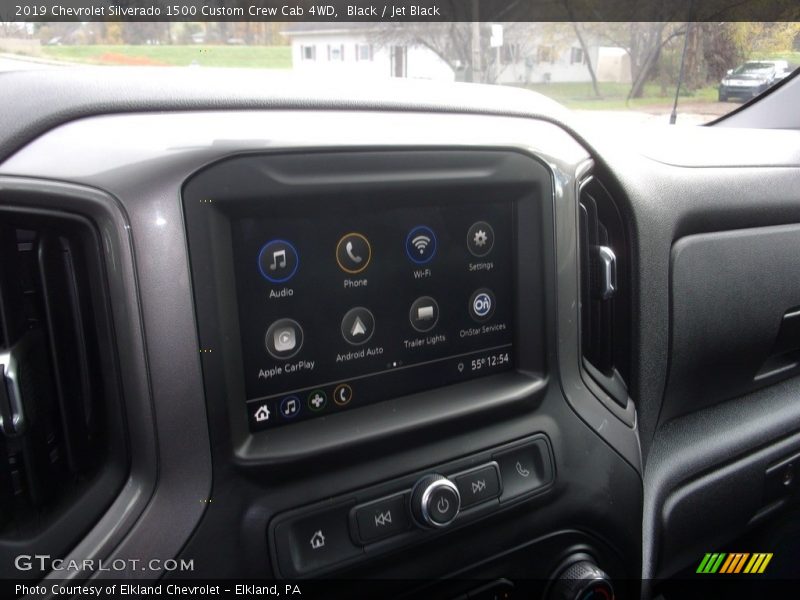 Black / Jet Black 2019 Chevrolet Silverado 1500 Custom Crew Cab 4WD