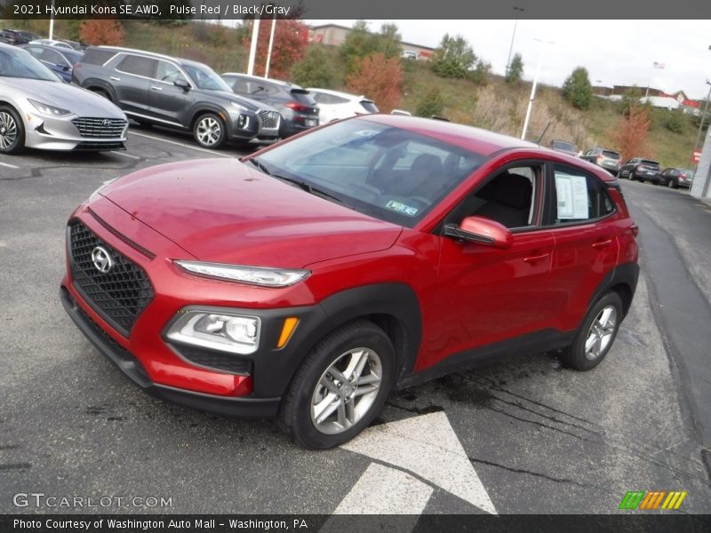 Pulse Red / Black/Gray 2021 Hyundai Kona SE AWD