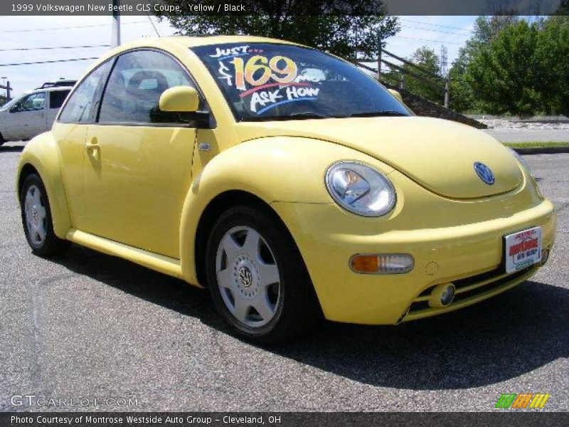Yellow / Black 1999 Volkswagen New Beetle GLS Coupe