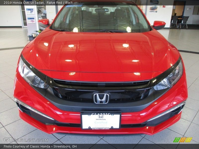 Rallye Red / Black 2019 Honda Civic LX Sedan