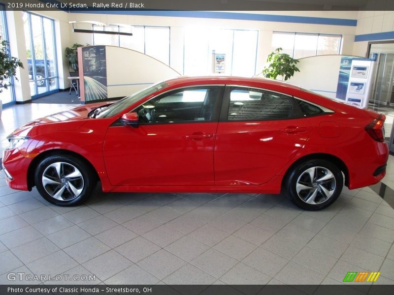 Rallye Red / Black 2019 Honda Civic LX Sedan