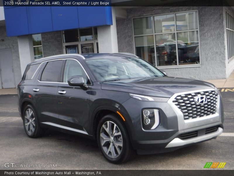 Steel Graphite / Light Beige 2020 Hyundai Palisade SEL AWD