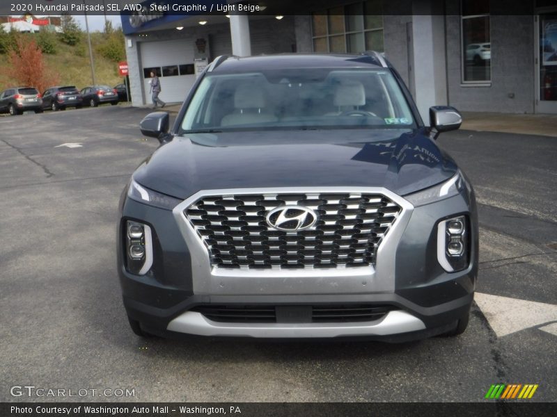 Steel Graphite / Light Beige 2020 Hyundai Palisade SEL AWD