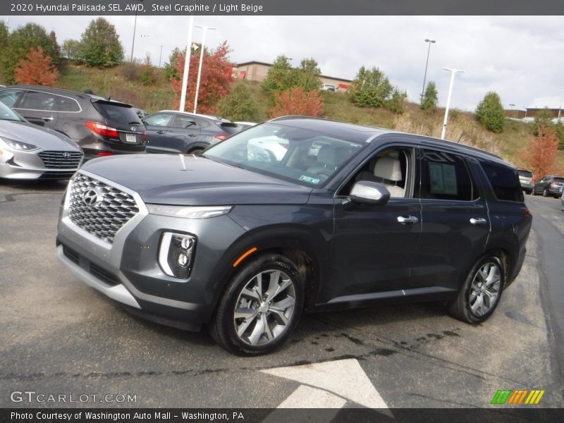 Steel Graphite / Light Beige 2020 Hyundai Palisade SEL AWD