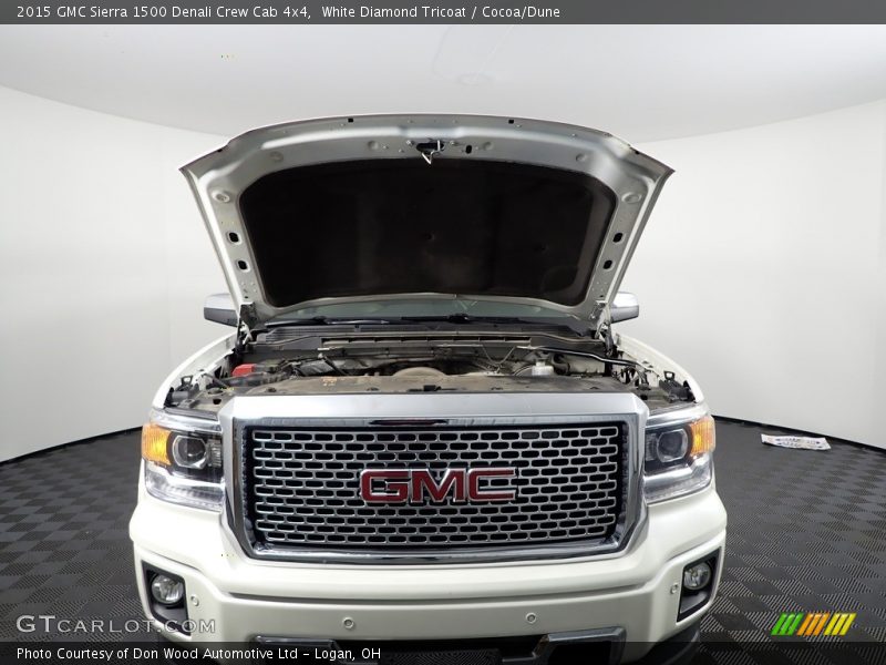 White Diamond Tricoat / Cocoa/Dune 2015 GMC Sierra 1500 Denali Crew Cab 4x4