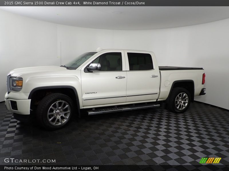 White Diamond Tricoat / Cocoa/Dune 2015 GMC Sierra 1500 Denali Crew Cab 4x4