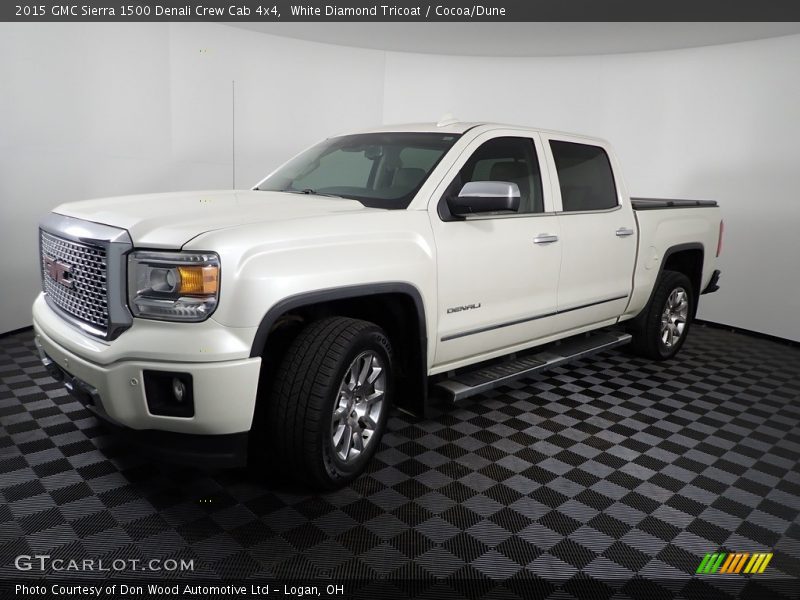 White Diamond Tricoat / Cocoa/Dune 2015 GMC Sierra 1500 Denali Crew Cab 4x4