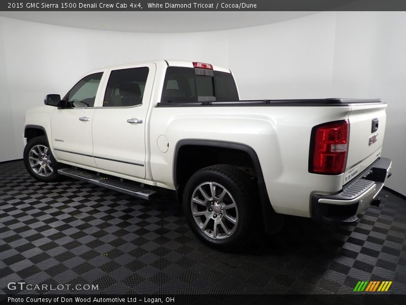 White Diamond Tricoat / Cocoa/Dune 2015 GMC Sierra 1500 Denali Crew Cab 4x4