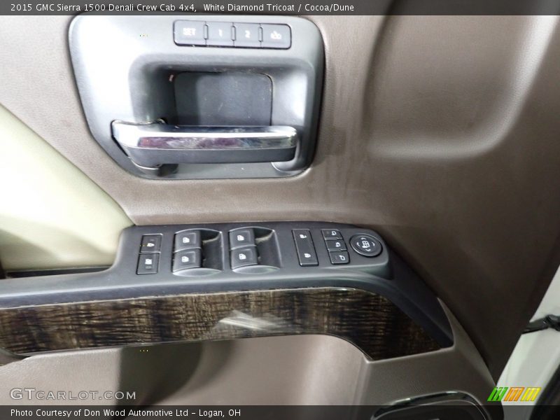 White Diamond Tricoat / Cocoa/Dune 2015 GMC Sierra 1500 Denali Crew Cab 4x4