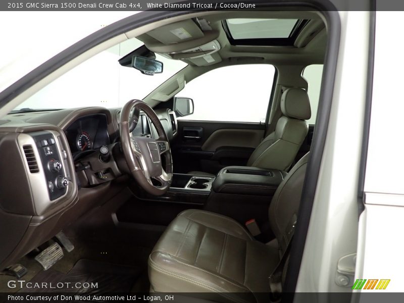 White Diamond Tricoat / Cocoa/Dune 2015 GMC Sierra 1500 Denali Crew Cab 4x4