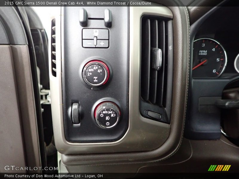 White Diamond Tricoat / Cocoa/Dune 2015 GMC Sierra 1500 Denali Crew Cab 4x4
