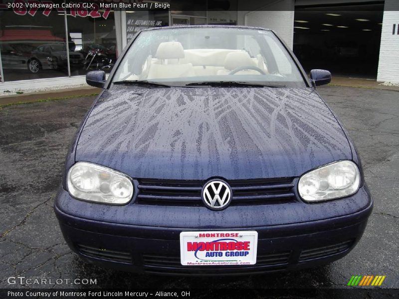 Marlin Blue Pearl / Beige 2002 Volkswagen Cabrio GLX