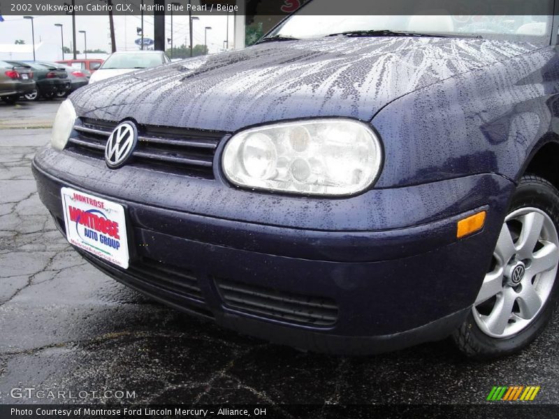 Marlin Blue Pearl / Beige 2002 Volkswagen Cabrio GLX