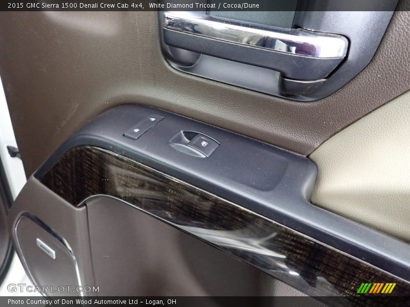White Diamond Tricoat / Cocoa/Dune 2015 GMC Sierra 1500 Denali Crew Cab 4x4