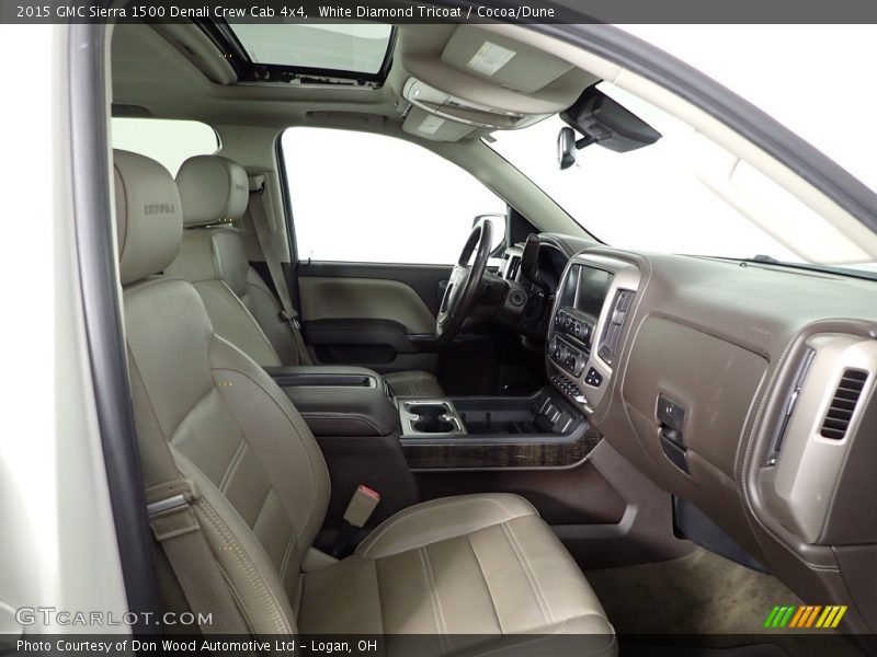 White Diamond Tricoat / Cocoa/Dune 2015 GMC Sierra 1500 Denali Crew Cab 4x4