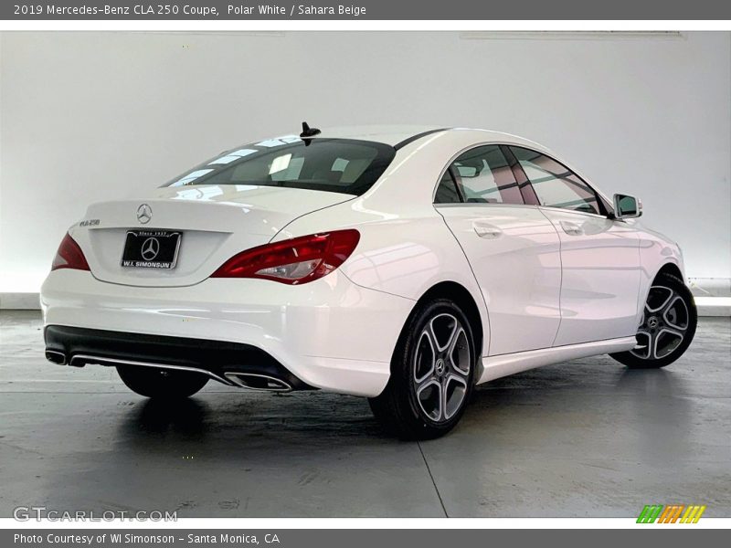 Polar White / Sahara Beige 2019 Mercedes-Benz CLA 250 Coupe