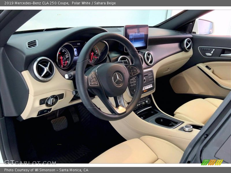 Polar White / Sahara Beige 2019 Mercedes-Benz CLA 250 Coupe