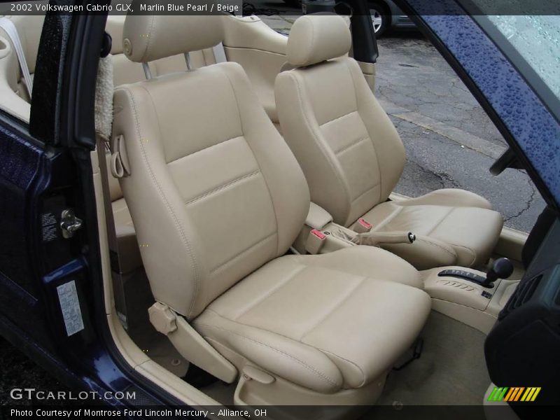 Marlin Blue Pearl / Beige 2002 Volkswagen Cabrio GLX
