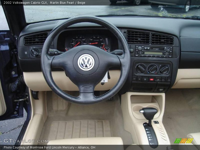Marlin Blue Pearl / Beige 2002 Volkswagen Cabrio GLX