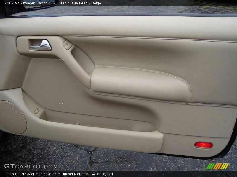 Marlin Blue Pearl / Beige 2002 Volkswagen Cabrio GLX