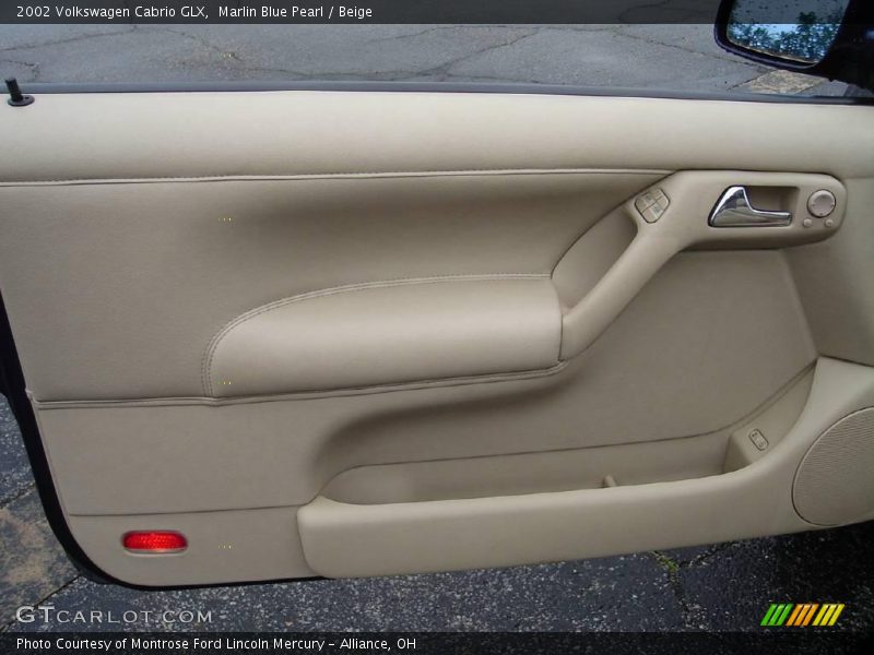 Marlin Blue Pearl / Beige 2002 Volkswagen Cabrio GLX