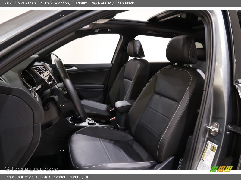 Front Seat of 2021 Tiguan SE 4Motion