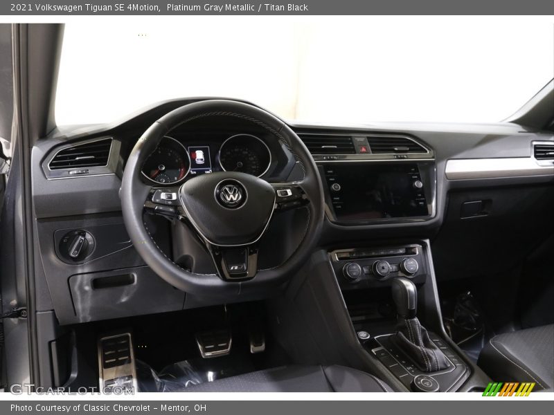 Dashboard of 2021 Tiguan SE 4Motion