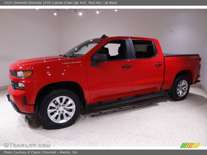 Red Hot / Jet Black 2020 Chevrolet Silverado 1500 Custom Crew Cab 4x4