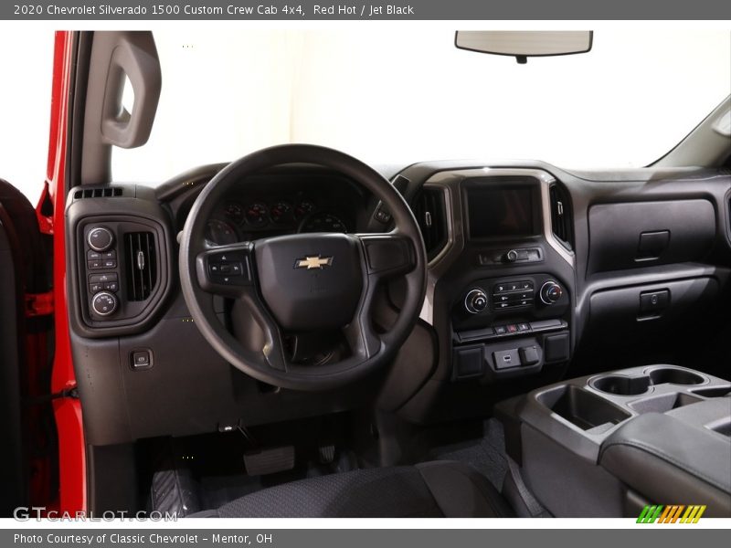 Red Hot / Jet Black 2020 Chevrolet Silverado 1500 Custom Crew Cab 4x4