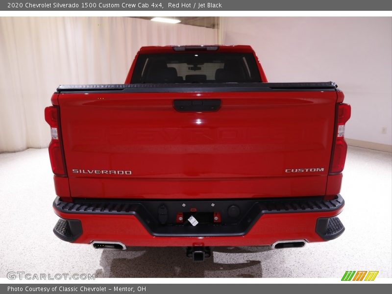 Red Hot / Jet Black 2020 Chevrolet Silverado 1500 Custom Crew Cab 4x4