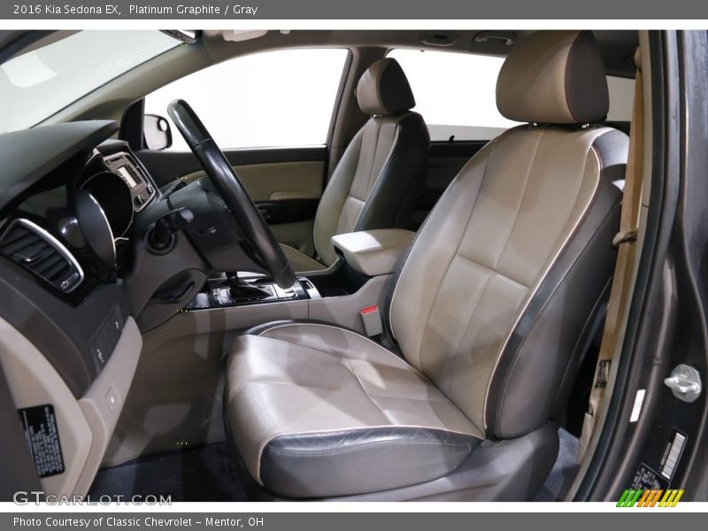 Front Seat of 2016 Sedona EX