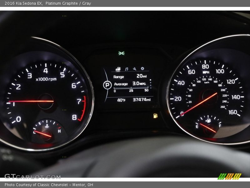  2016 Sedona EX EX Gauges