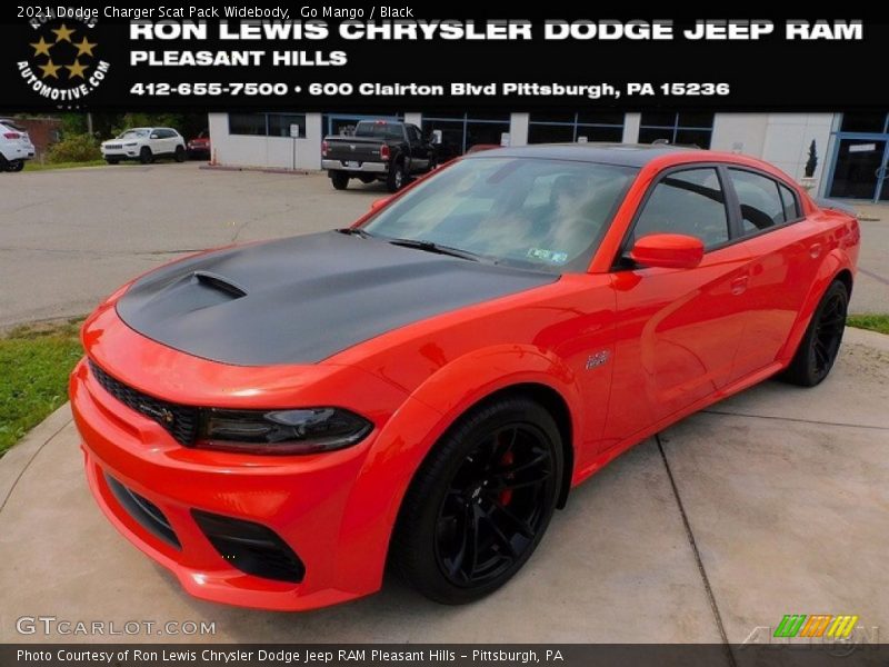 Go Mango / Black 2021 Dodge Charger Scat Pack Widebody