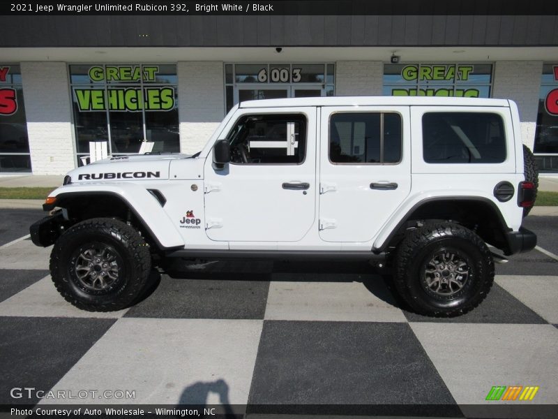 Bright White / Black 2021 Jeep Wrangler Unlimited Rubicon 392
