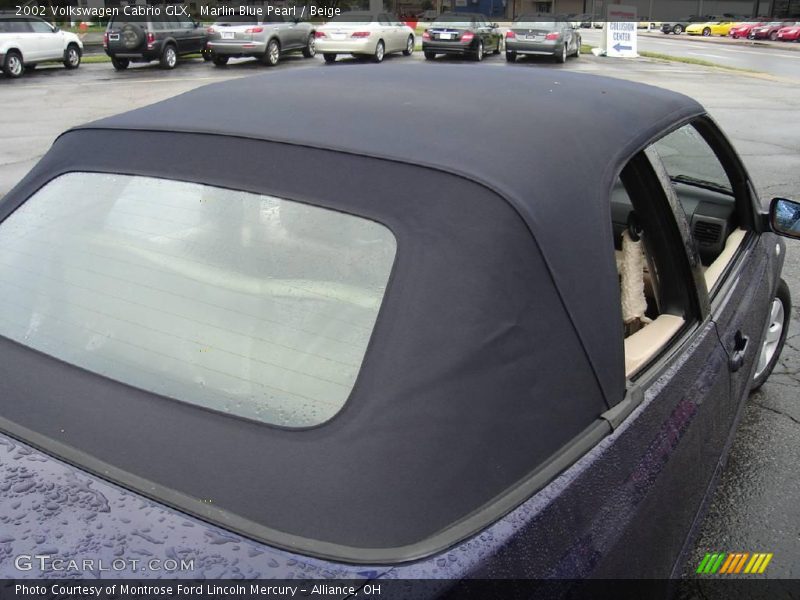 Marlin Blue Pearl / Beige 2002 Volkswagen Cabrio GLX