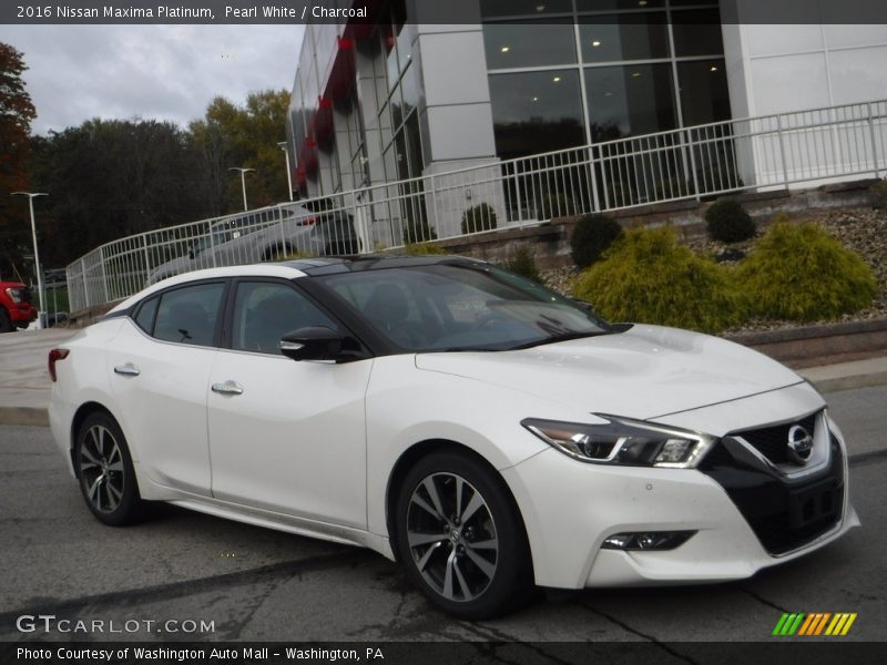 Pearl White / Charcoal 2016 Nissan Maxima Platinum