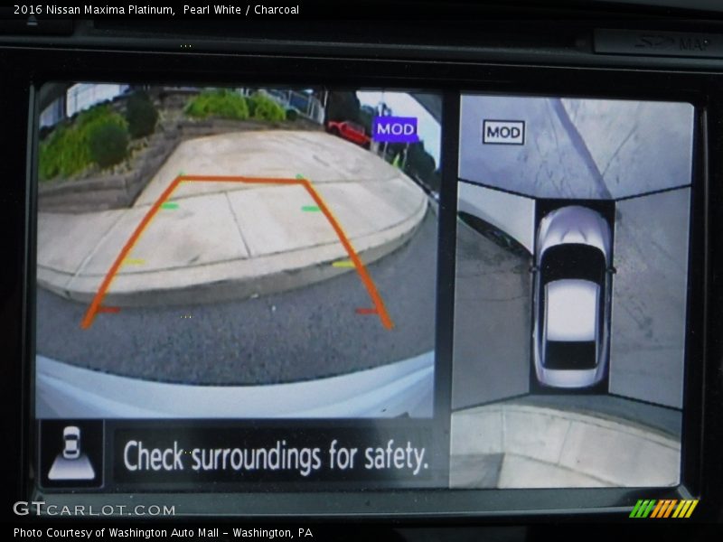 Pearl White / Charcoal 2016 Nissan Maxima Platinum